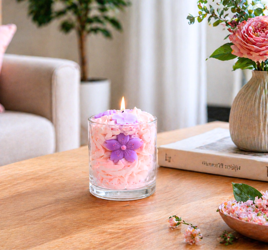 Bougie "Le pouvoir des fleurs" parfum fleur de cerisier