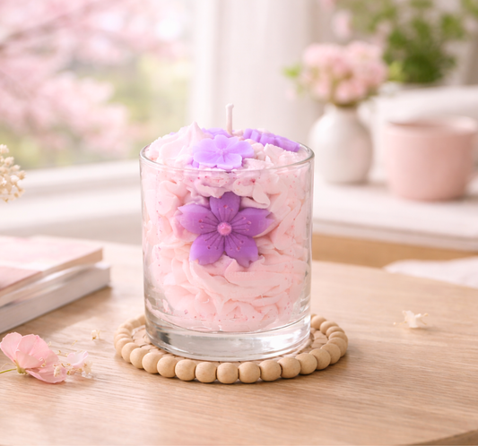 Bougie "Le pouvoir des fleurs" parfum fleur de cerisier