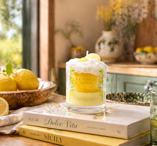 Bougie "La glace au citron" parfum citron meringué
