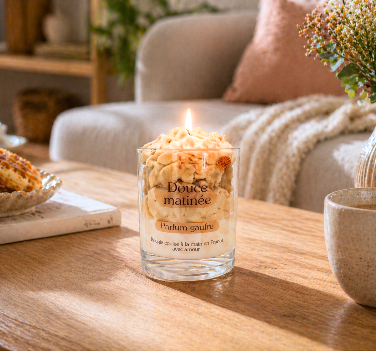 Bougie "Douce matinée" parfum gaufre