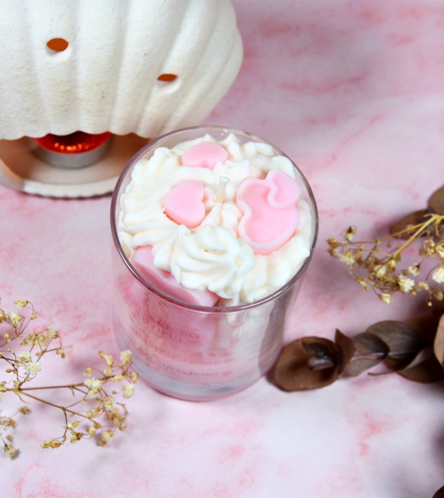 Bougie "You are so beautiful" parfum ambre