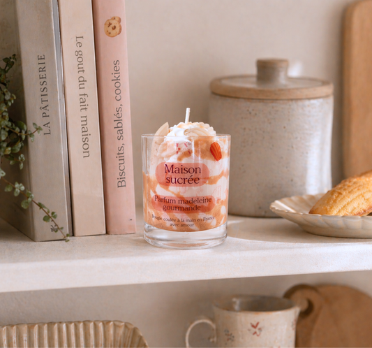 Bougie "Maison sucrée" parfum madeleine gourmande