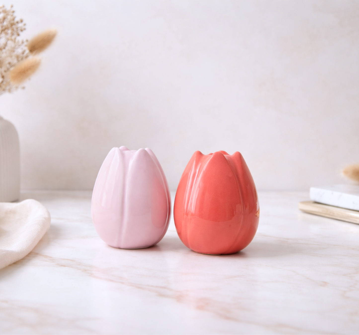 Lot salière & poivrière Tulipes