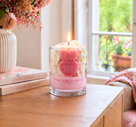 Bougie ambre You are so beautiful - ambiance chaleureuse et luxueuse - Lolynap