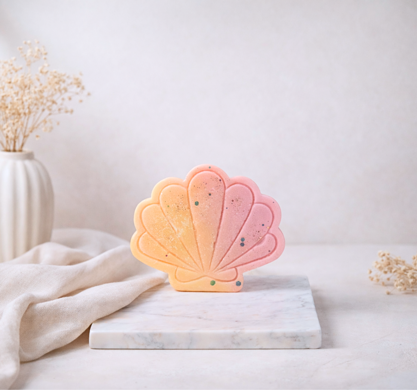 Fondant coquillage bonheur fleur de coton jasmin musc brule-parfum - parfum de Grasse - Lolynap