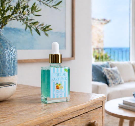 Liquide parfumé clémentine monoï fait main - parfum de Grasse ensoleillé et tropical - Lolynap