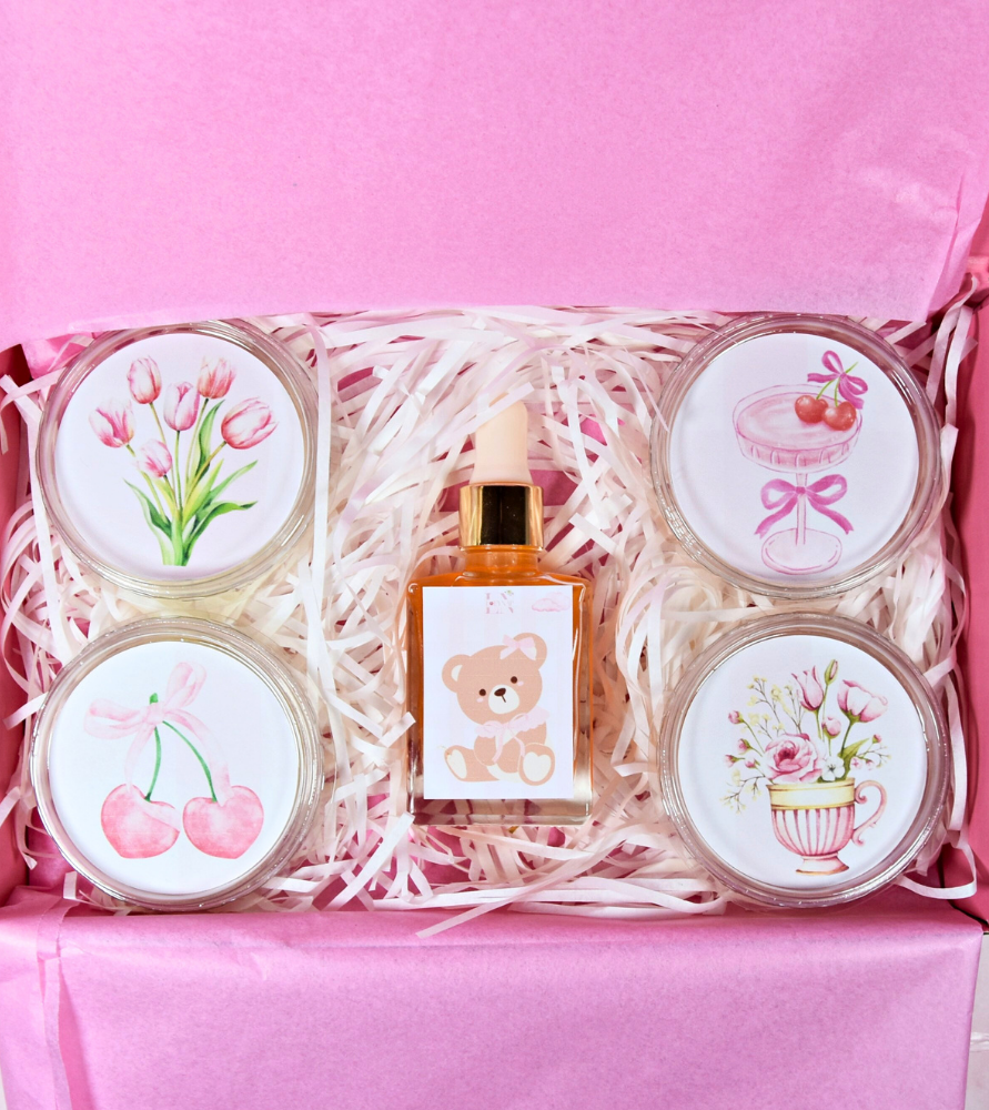 Coffret parfumé Parenthèse douceur - idée cadeau girly et délicat - cire d'olive végétale - Lolynap
