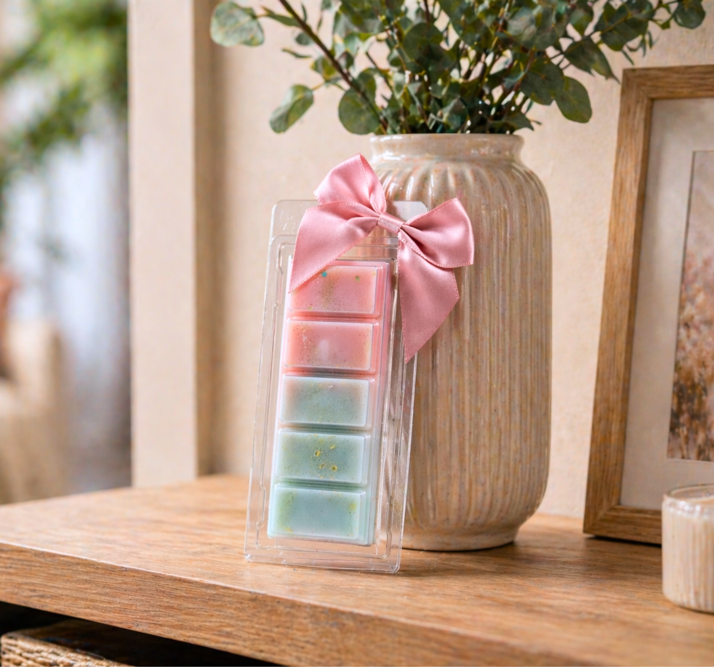 Tablette parfumée linge propre musc fleur d'oranger - décoration colorée et cocooning - Lolynap