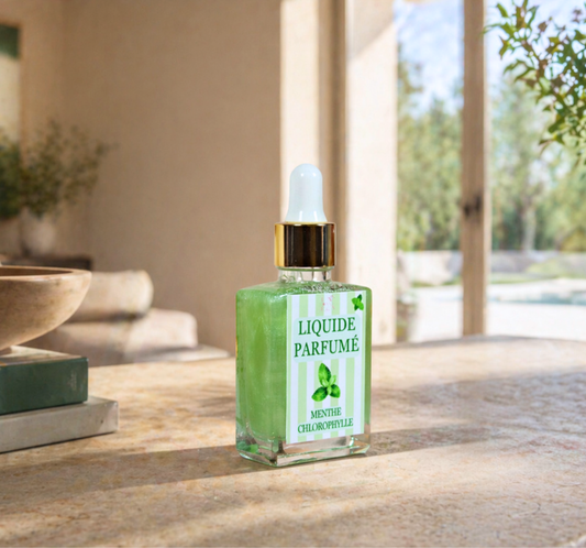 Liquide parfumé menthe fraîche diffusion homogène - parfum de Grasse - Lolynap