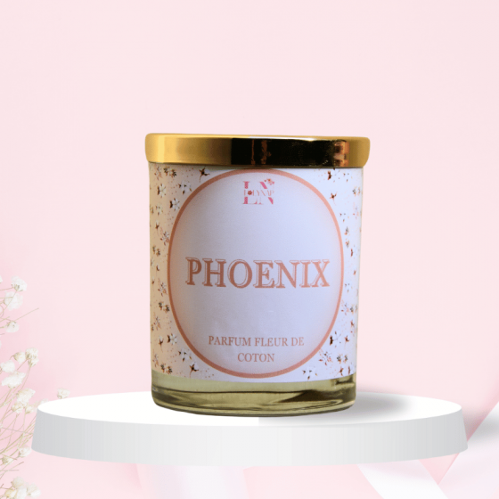 Bougie "Phoenix" parfum fleur de coton