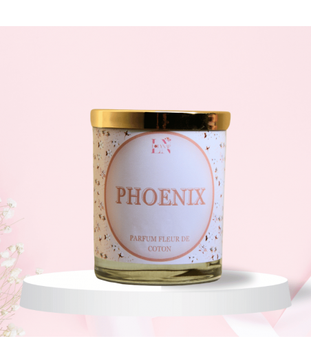 Bougie "Phoenix" parfum fleur de coton
