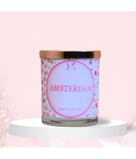 Bougie "Amsterdam" parfum pivoine