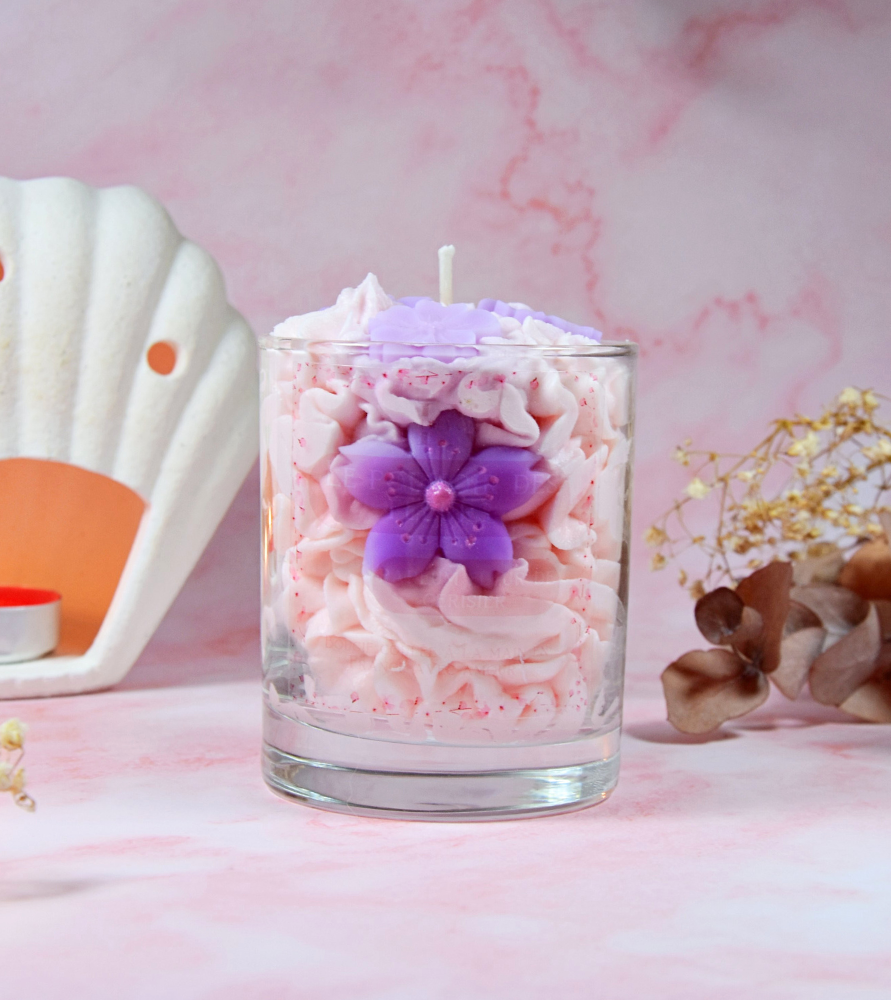 Bougie "Le pouvoir des fleurs" parfum fleur de cerisier
