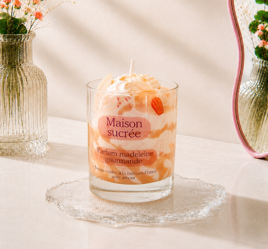 Bougie "Maison sucrée" parfum madeleine gourmande