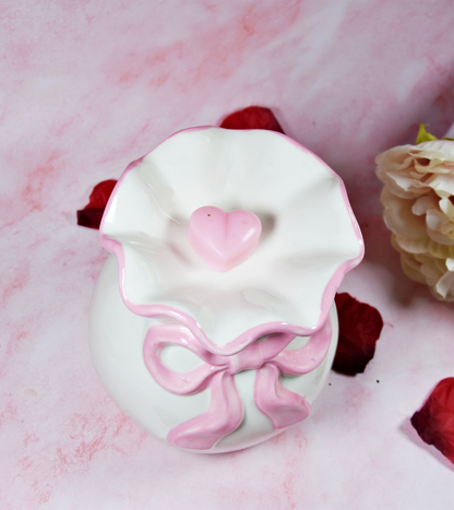 Brûle-parfum ruban rose