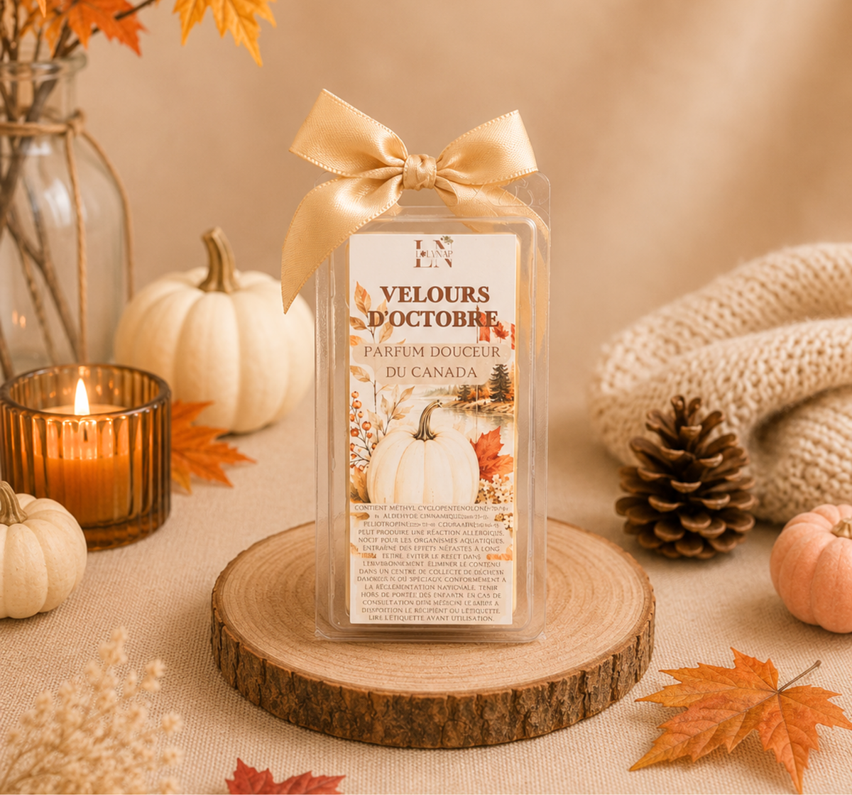 Tablette "Velours d'octobre" parfum Douceur du Canada