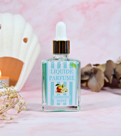 Liquide parfumé clémentine monoï