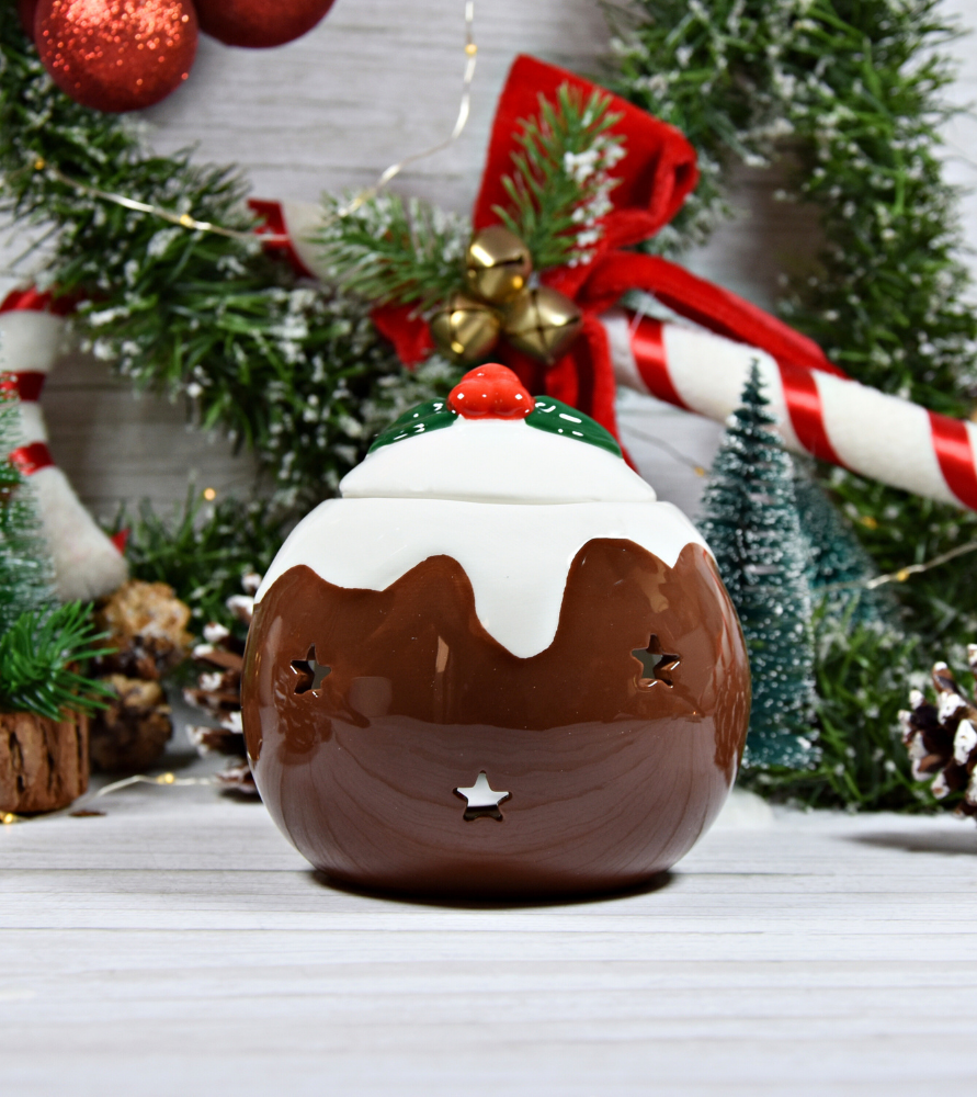 Brûle-parfum "pudding de Noël"