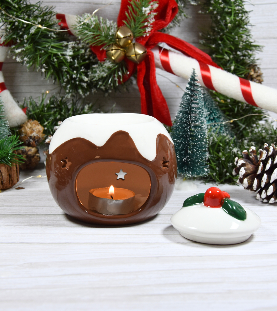 Brûle-parfum "pudding de Noël"