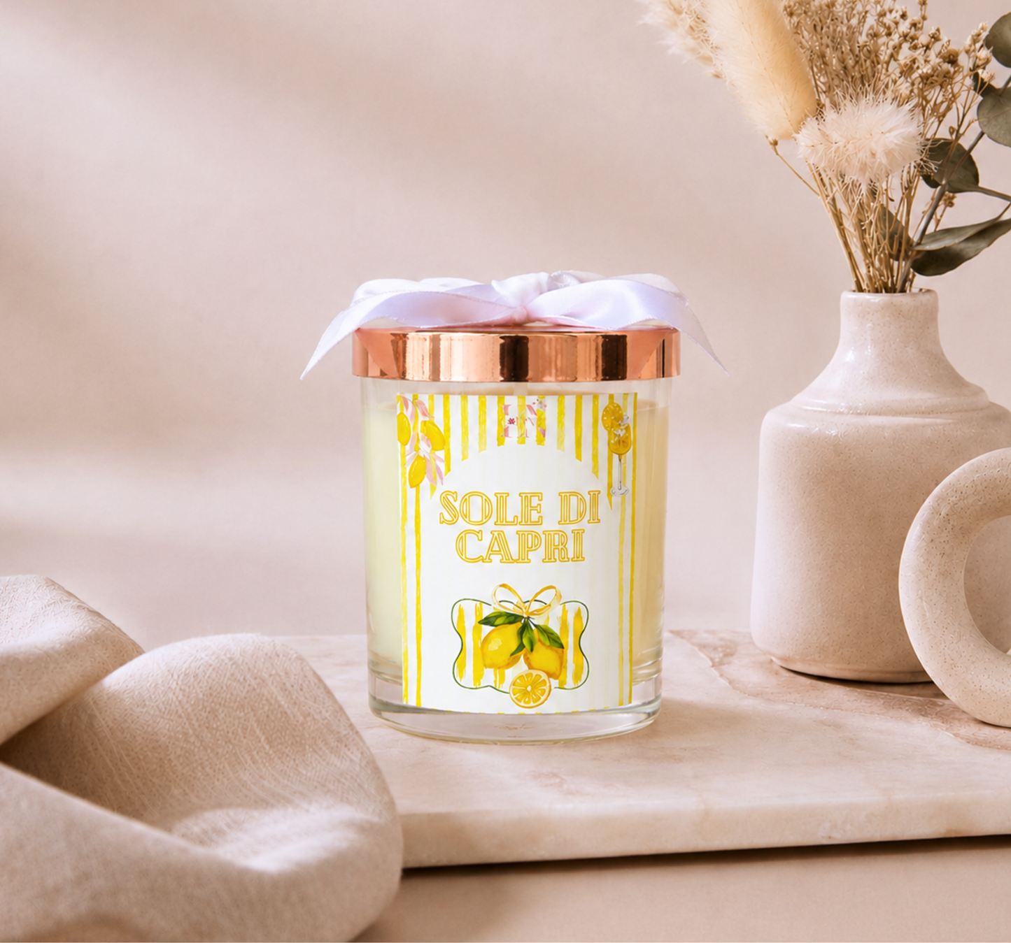 Bougie "Sole di Capri" parfum mangue papaye