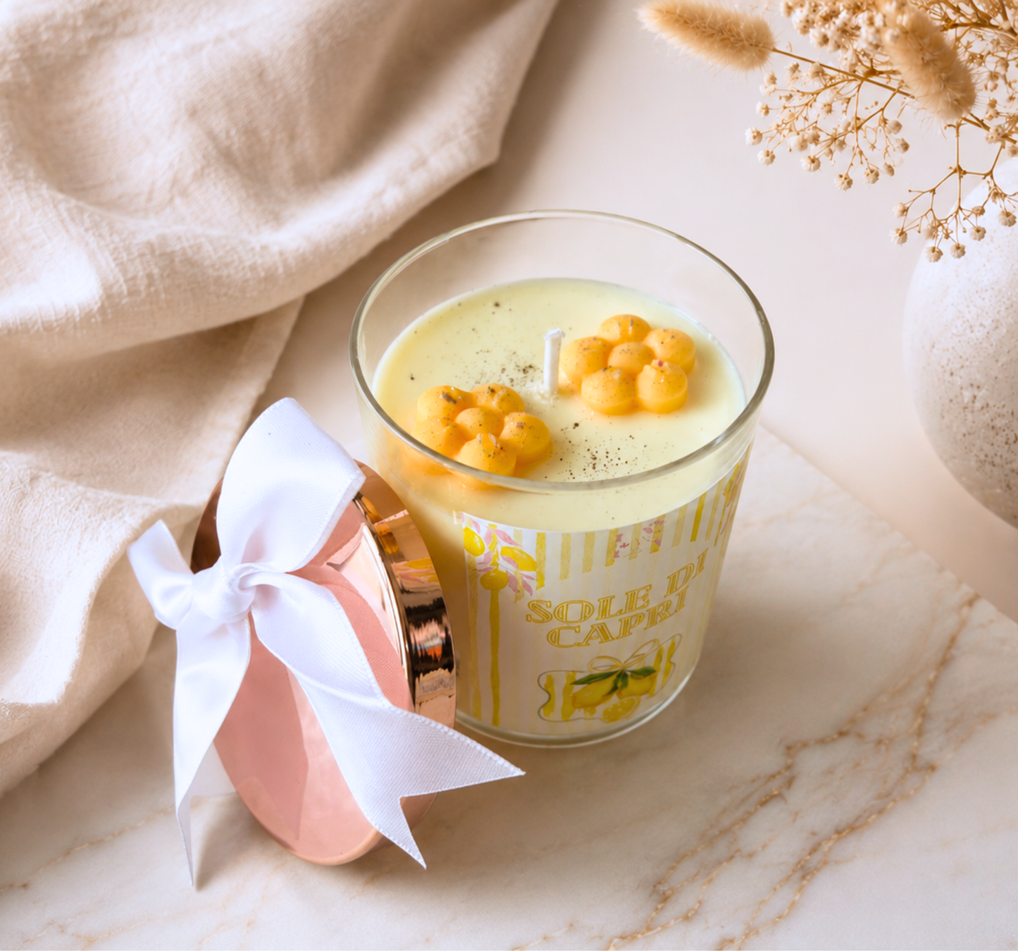 Bougie "Sole di Capri" parfum mangue papaye