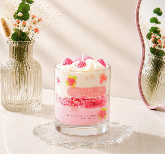 Bougie "Salade de fruits, jolie jolie" parfum fruits rouges