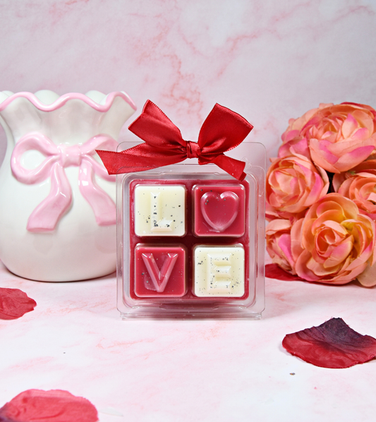 Tablette "LOVE" parfum nougat blanc