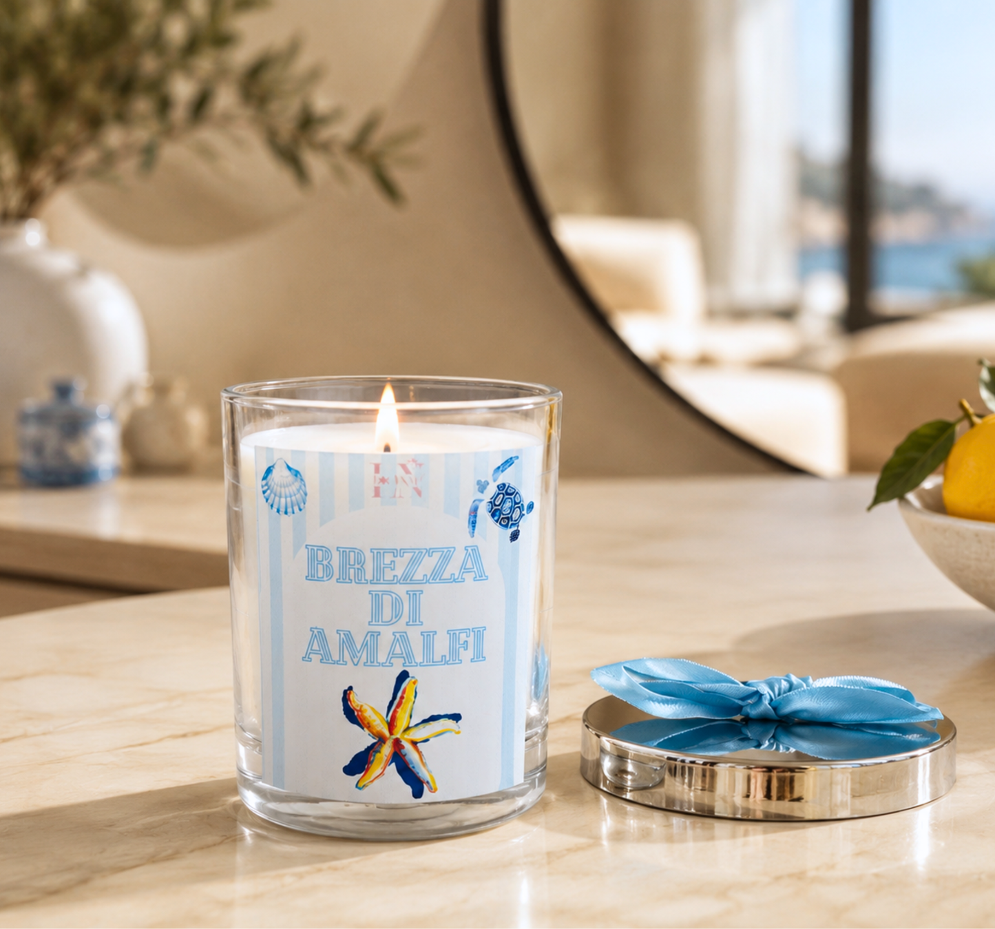 Bougie "Brezza di Amalfi" parfum fleur des îles