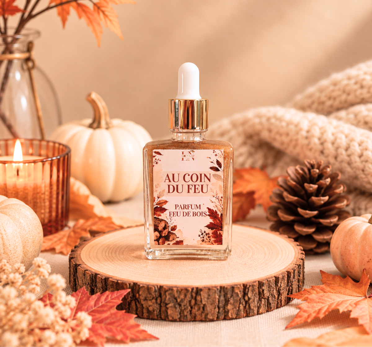 Liquide "Au coin du feu" parfum feu de bois