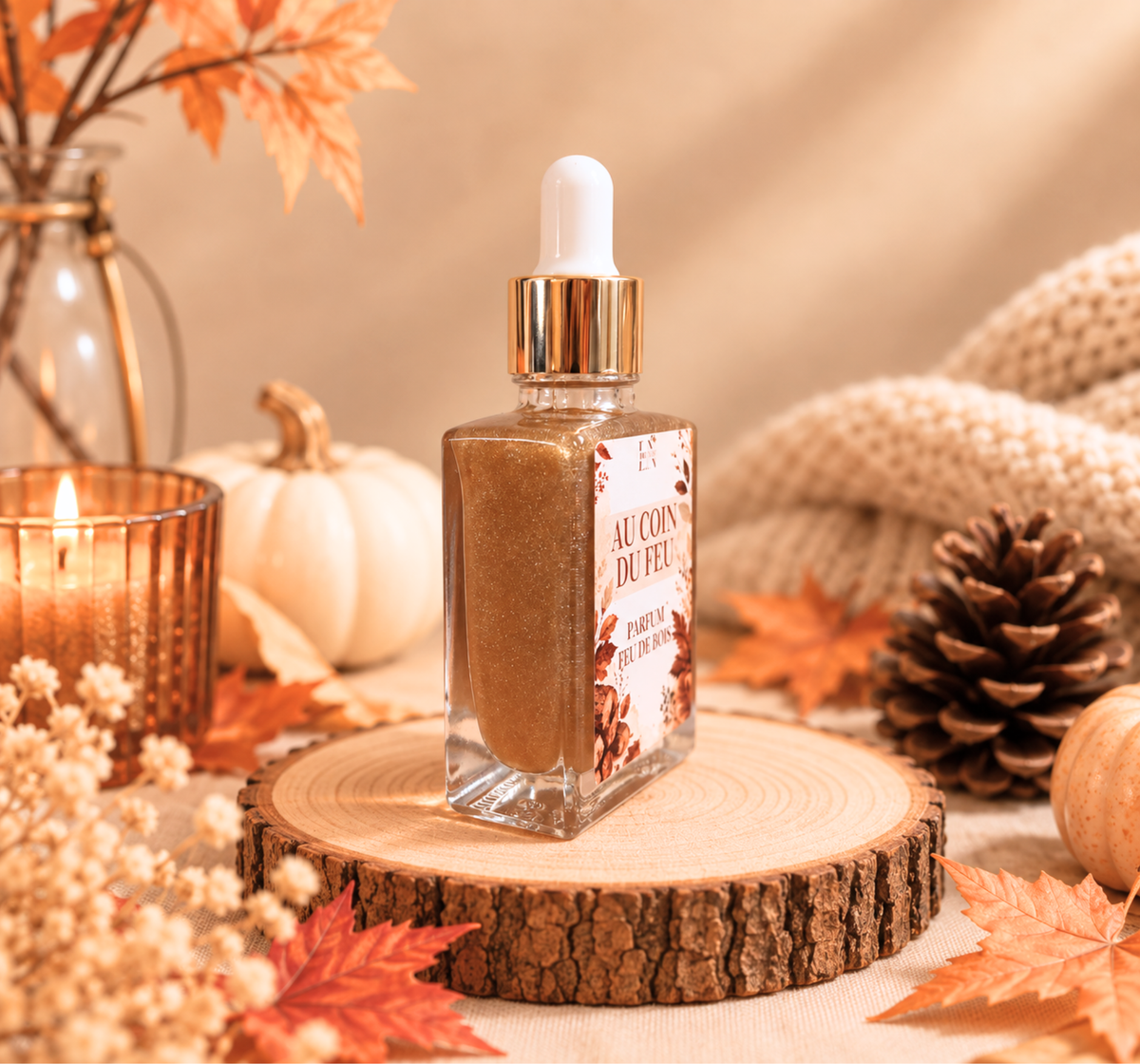 Liquide "Au coin du feu" parfum feu de bois