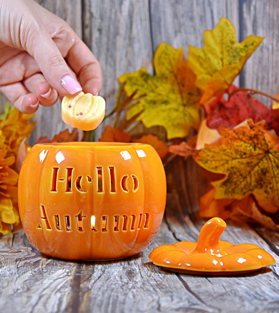 Brûle-parfum citrouille "Hello autumn"