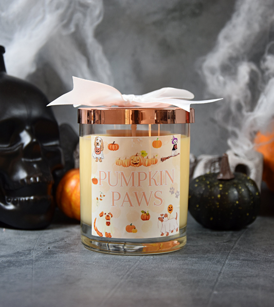 Bougie "Pumpkin paws" parfum citrouille givrée