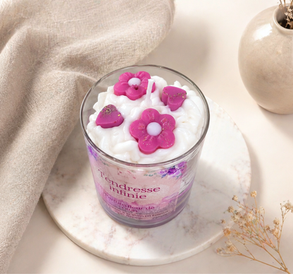 Bougie "Tendresse infinie" parfum fleur de coton