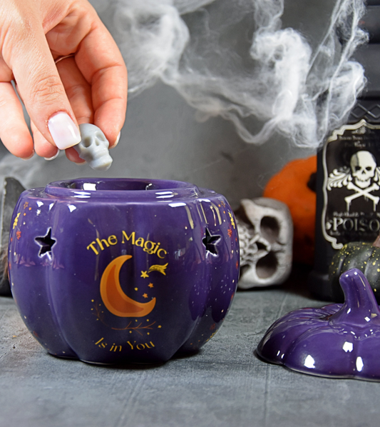 Brûle-parfum citrouille "Moonlight"