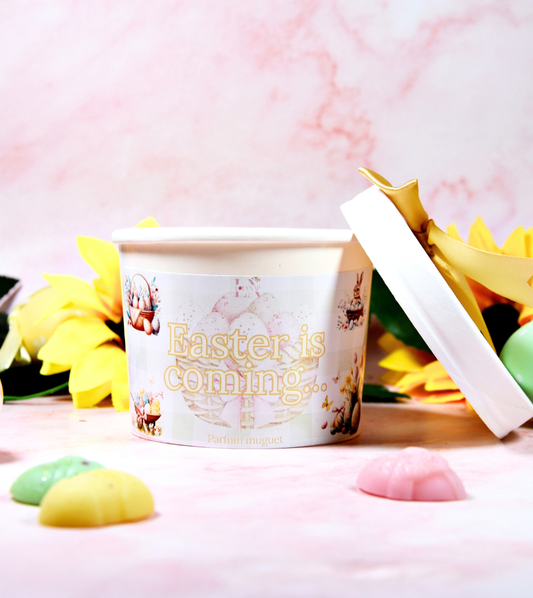 Pot "Easter is coming" parfum Muguet