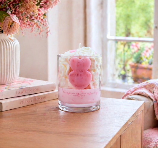 Bougie "You are so beautiful" parfum ambre