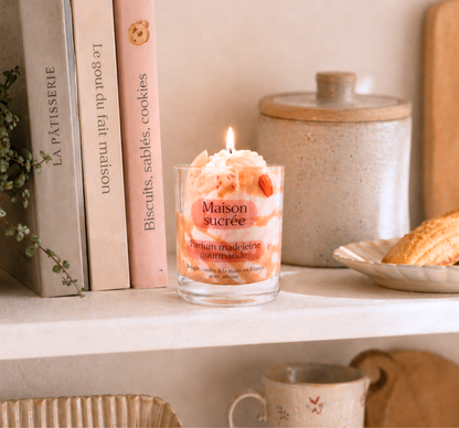 Bougie "Maison sucrée" parfum madeleine gourmande