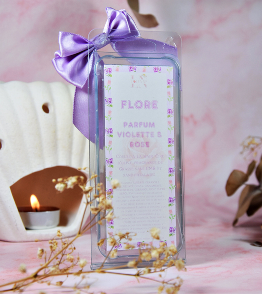 Tablette "Flore" parfum violette et rose