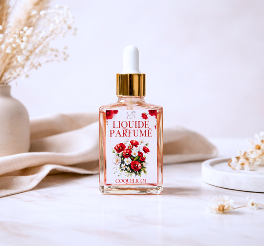 Liquide parfumé au coquelicot