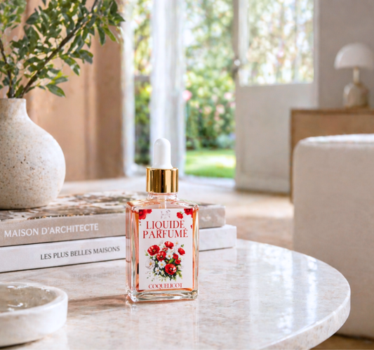 Liquide parfumé au coquelicot