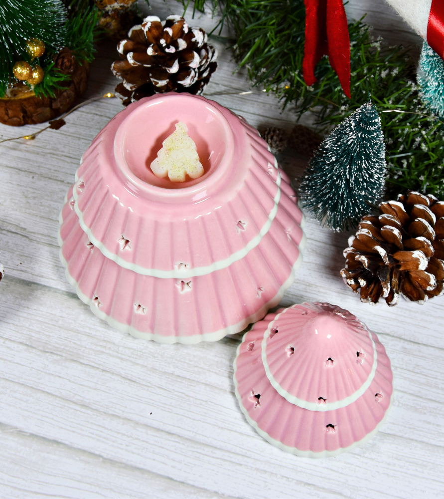 Brûle-parfum "sapin rose"