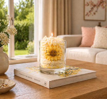 Bougie "L'île aux mimosas" parfum mimosa
