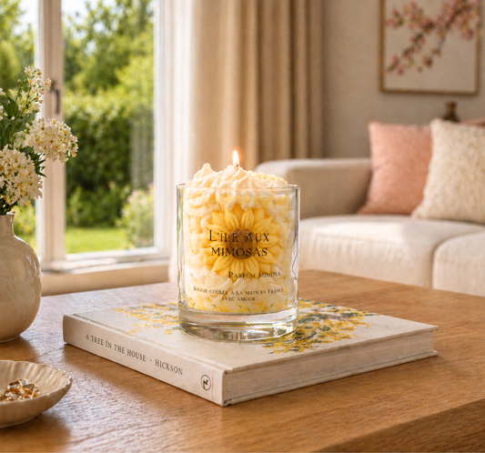 Bougie "L'île aux mimosas" parfum mimosa