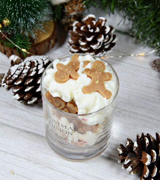 Bougie Noël "Christmas infusion" parfum thé et pain d'épices