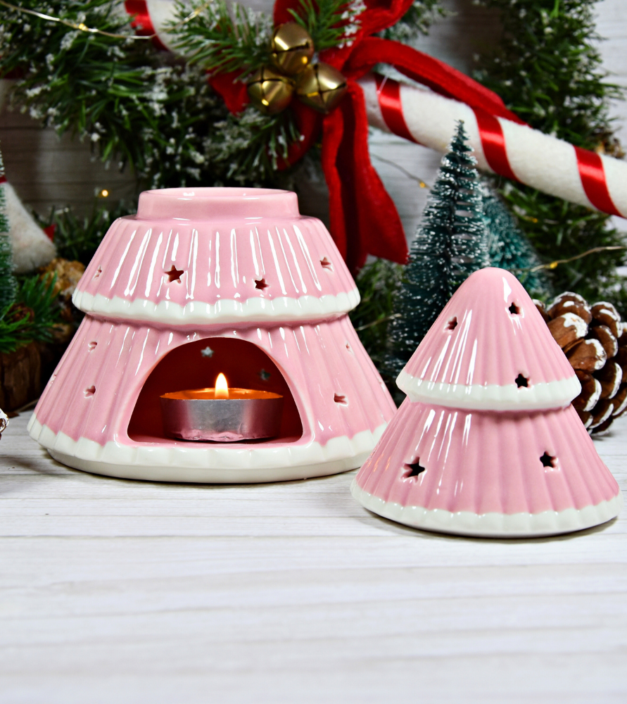 Brûle-parfum "sapin rose"