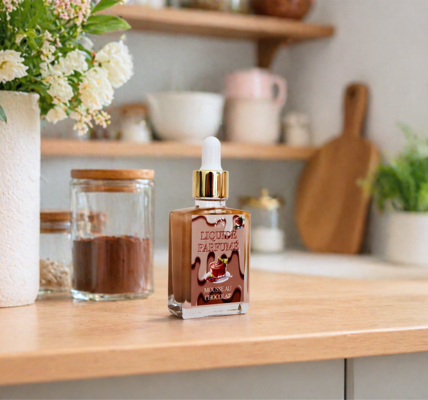 Liquide parfumé mousse au chocolat