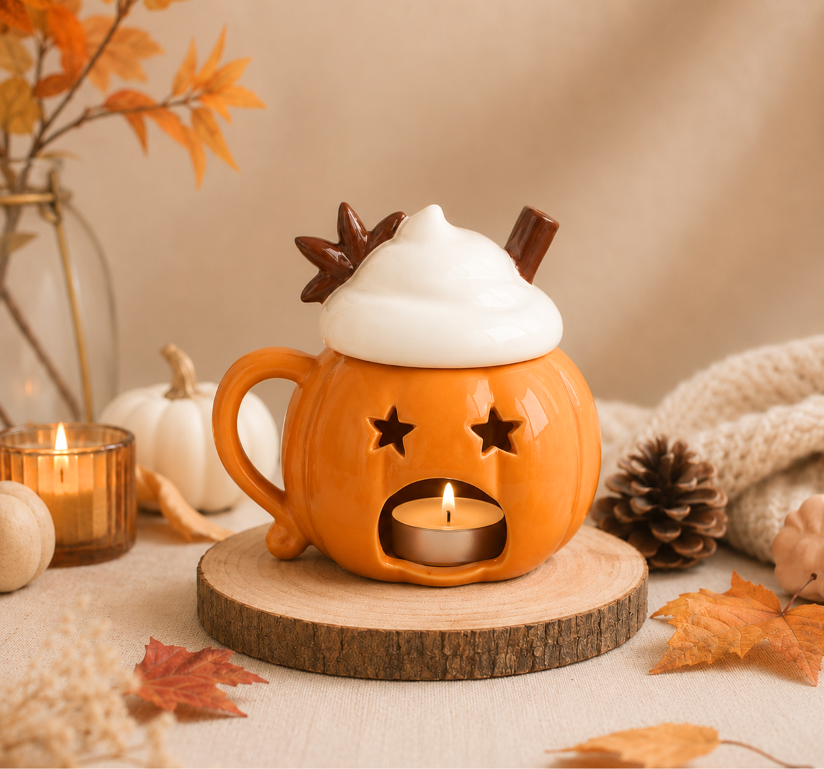 Brûle-parfum Mug Citrouille Gourmand