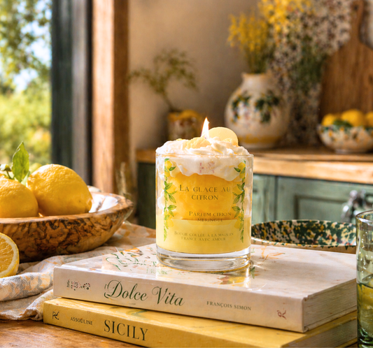 Bougie "La glace au citron" parfum citron meringué