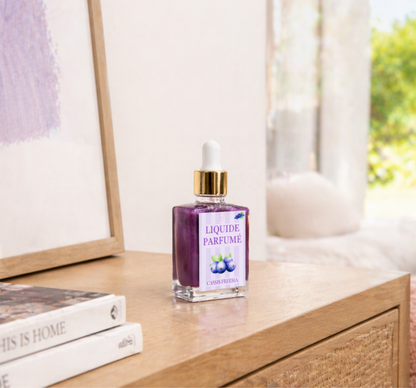 Liquide parfumé cassis freesia fait main - parfum de Grasse fruité et délicat - Lolynap
