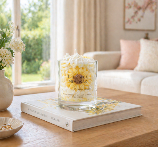 Bougie "L'île aux mimosas" parfum mimosa